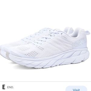Hoka One One Clifton 6 white running shoe 6.5 NIB